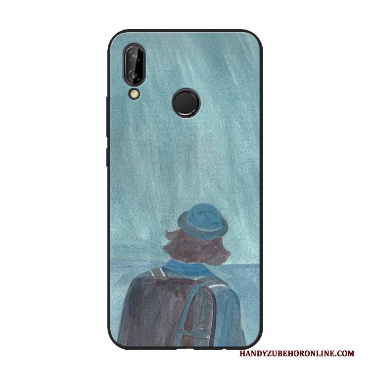 Huawei P Smart+ Hoesje Kunst Vers Jeugd Hemming Mini Bescherming Zwart