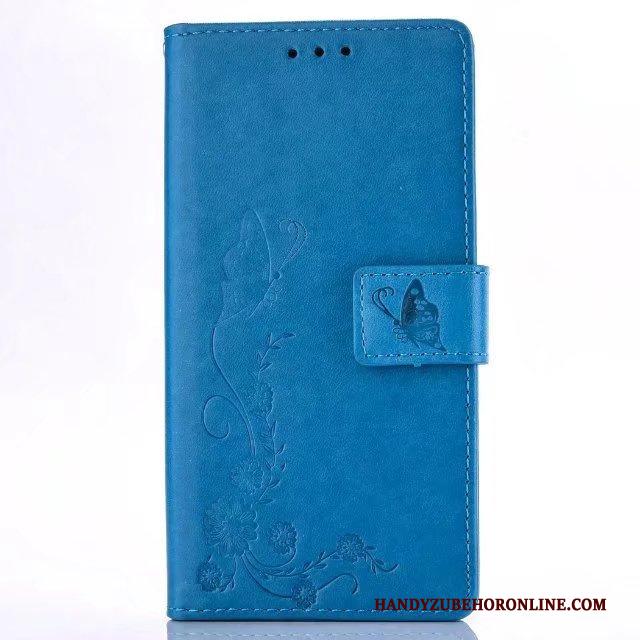 Huawei P Smart+ Hoesje Telefoon Patroon Leren Etui Bescherming Roze Folio