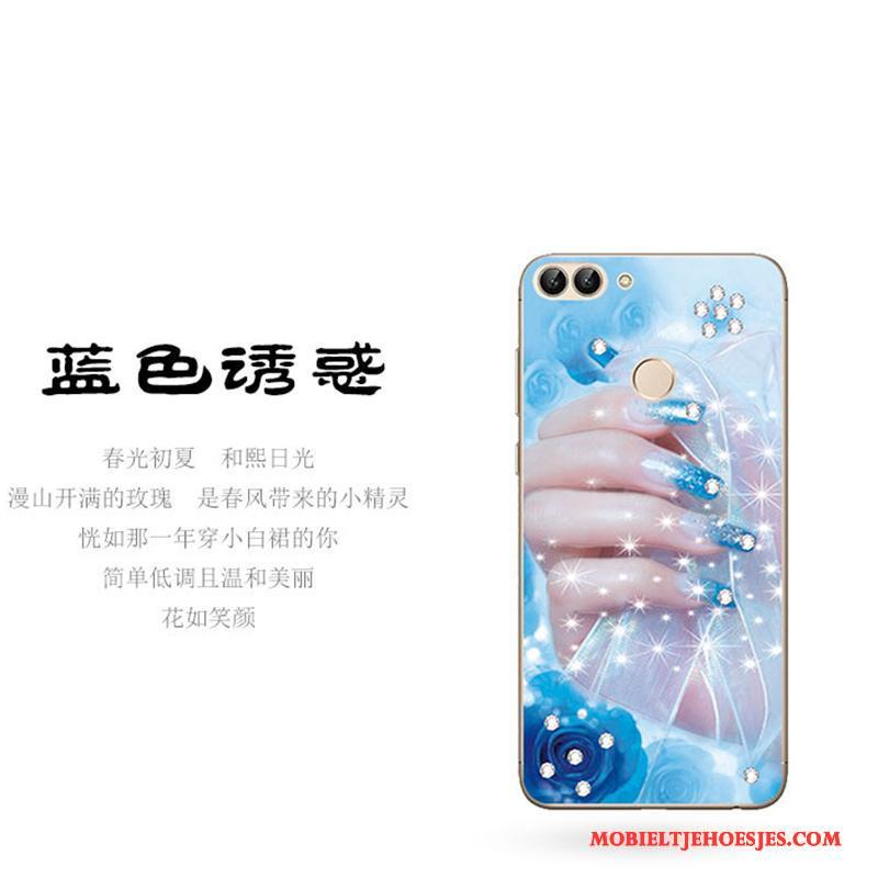 Huawei P Smart Kleur Anti-fall Siliconen Hoesje Telefoon