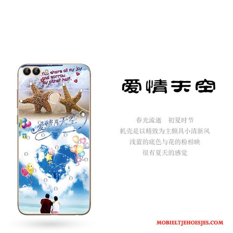 Huawei P Smart Kleur Anti-fall Siliconen Hoesje Telefoon