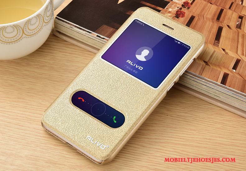 Huawei P Smart Leren Etui Hoesje Telefoon Bescherming Clamshell