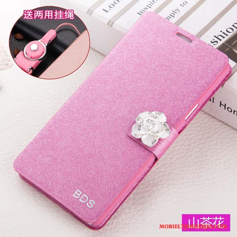 Huawei P Smart Leren Etui Roze Anti-fall Hoesje Folio Bescherming Telefoon