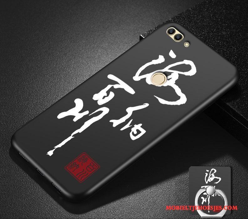Huawei P Smart Persoonlijk Hoes Anti-fall Schrobben Zwart Hoesje Bescherming