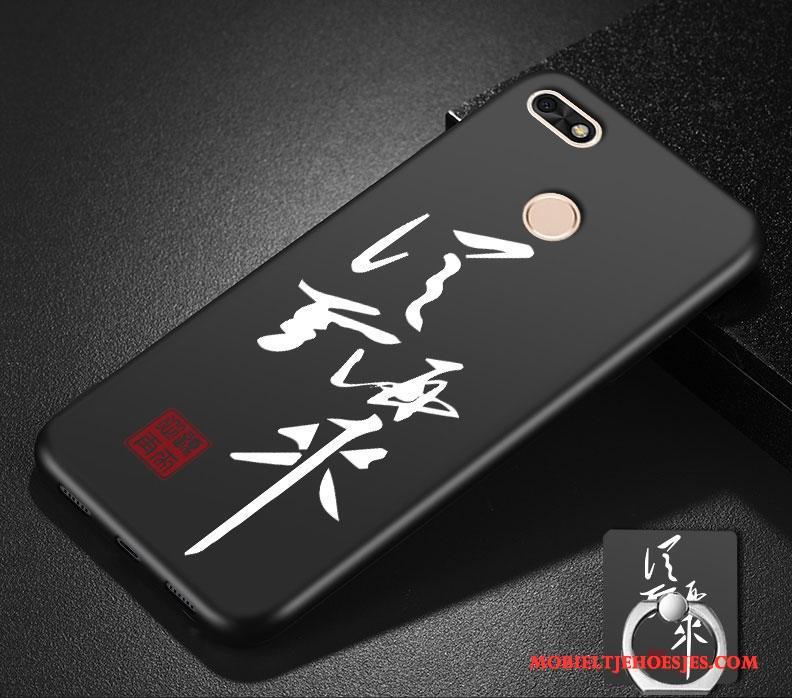 Huawei P Smart Persoonlijk Hoes Anti-fall Schrobben Zwart Hoesje Bescherming