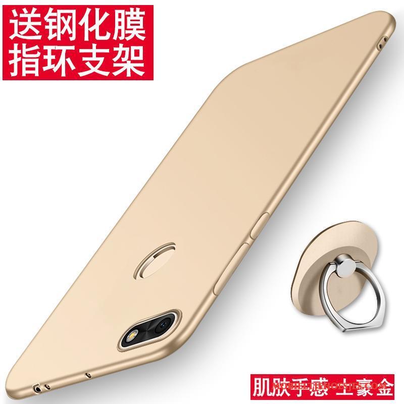 Huawei P Smart Siliconen Anti-fall Zacht Goud Bescherming Hoes Hoesje Telefoon