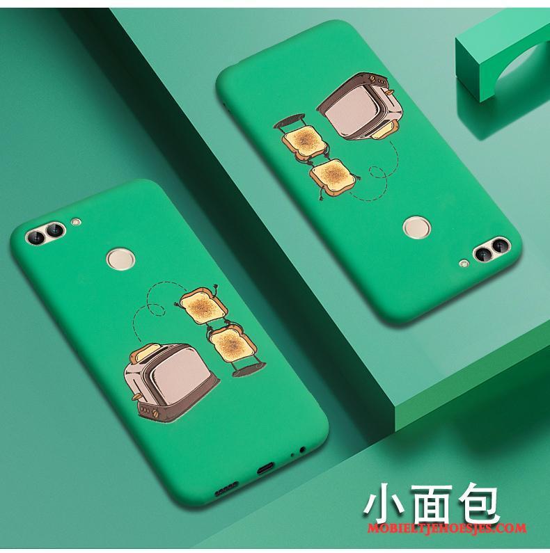 Huawei P Smart Spotprent Nieuw Anti-fall Hoesje Telefoon Geel Trend Siliconen