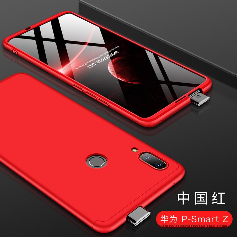 Huawei P Smart Z Hoesje Telefoon Schrobben Anti-fall Rood All Inclusive Mobiele Telefoon Glas