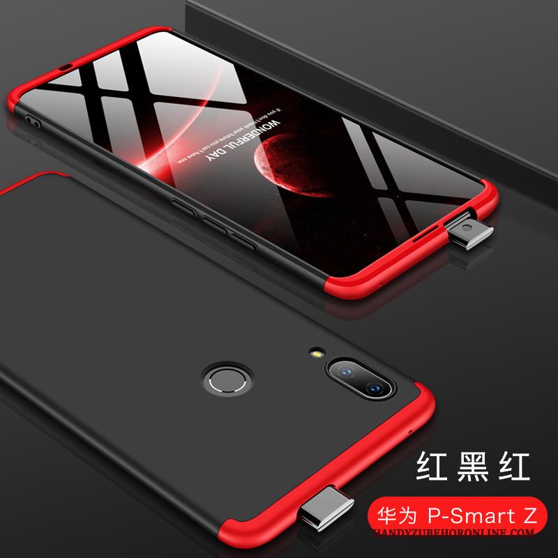 Huawei P Smart Z Hoesje Telefoon Schrobben Anti-fall Rood All Inclusive Mobiele Telefoon Glas
