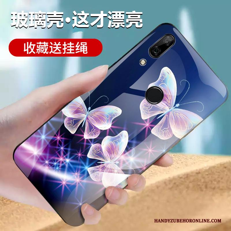 Huawei P Smart Z Persoonlijk Glas Skärmskydd Hoes Hoesje Telefoon Bescherming Net Red