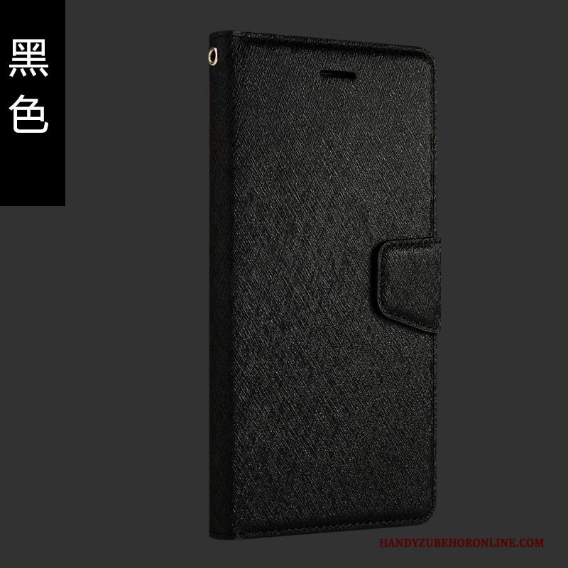 Huawei P Smart+ Zwart Bescherming Hoesje Telefoon Clamshell Anti-fall Kaart Effen Kleur