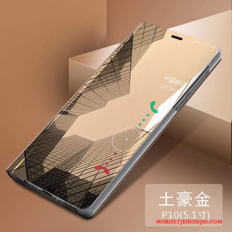 Huawei P10 Clamshell Leren Etui Bescherming Anti-fall All Inclusive Hoes Hoesje Telefoon