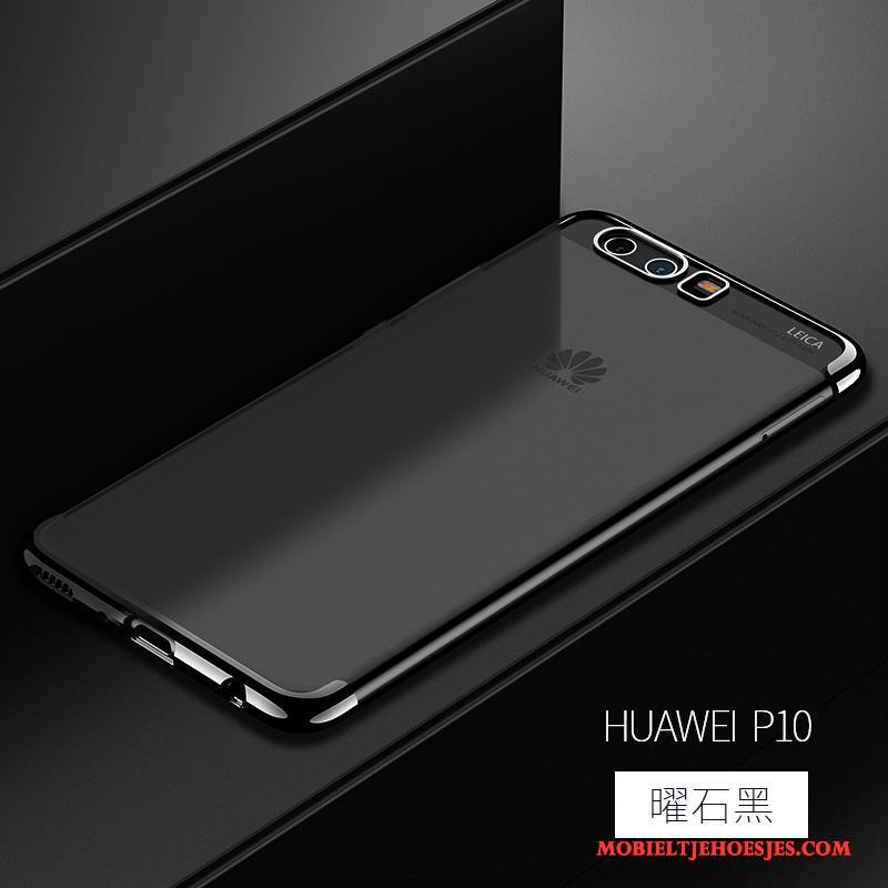 Huawei P10 Dun Anti-fall Trend Scheppend Siliconen Hoesje Telefoon Doorzichtig