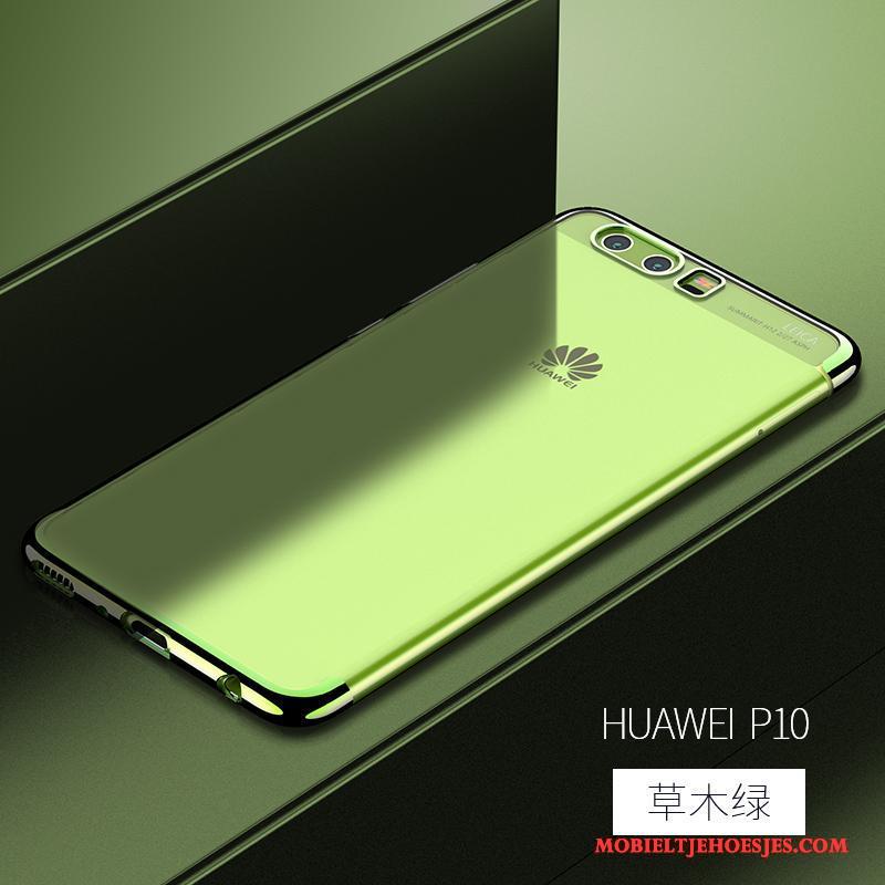Huawei P10 Dun Anti-fall Trend Scheppend Siliconen Hoesje Telefoon Doorzichtig
