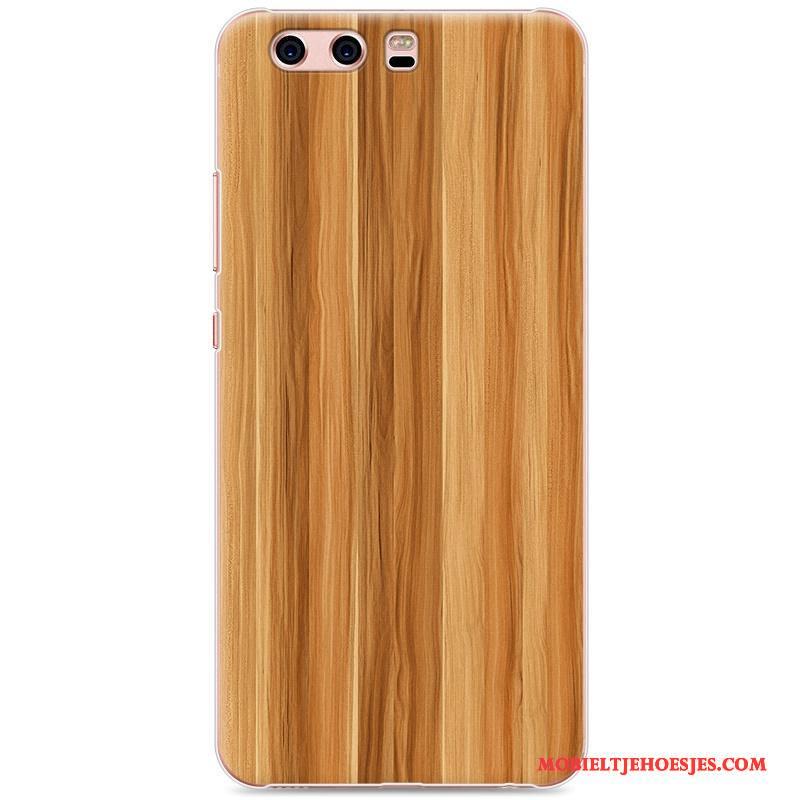 Huawei P10 Hard Hoes Geschilderd Hoesje Telefoon Scheppend Bescherming Hout