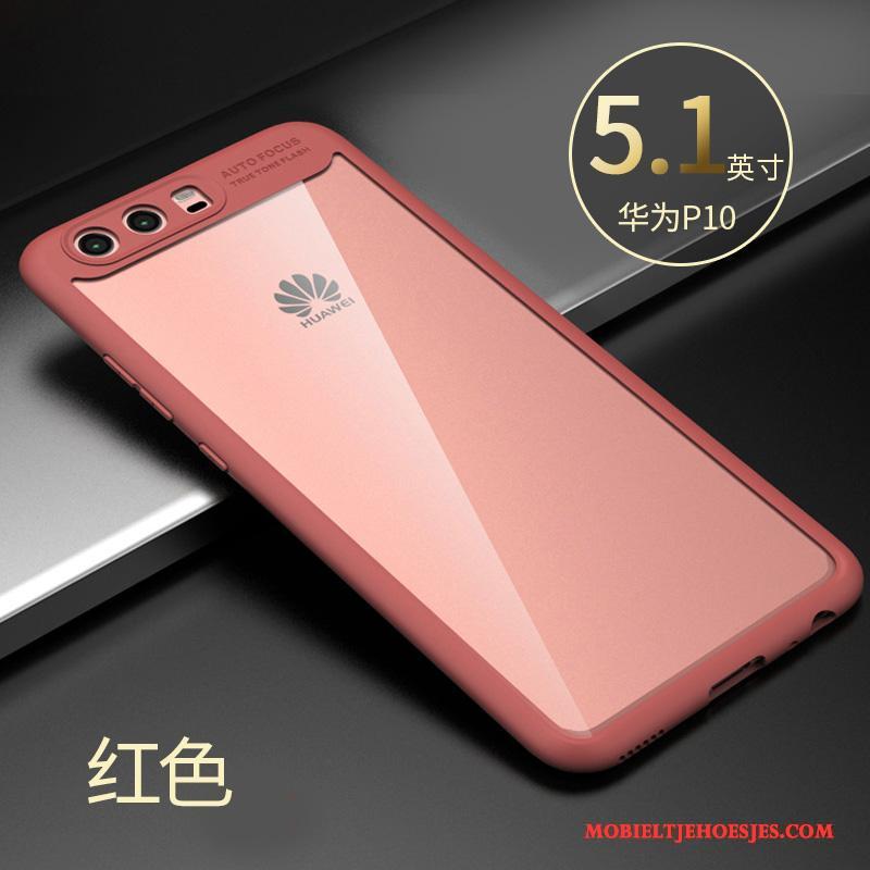 Huawei P10 Hard Scheppend Persoonlijk Zacht Hoesje Telefoon Anti-fall Roze