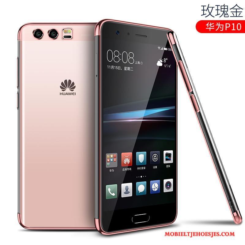 Huawei P10 Hoes Siliconen Scheppend Blauw Hoesje Telefoon Persoonlijk All Inclusive