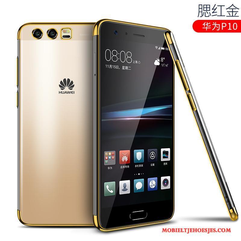 Huawei P10 Hoes Siliconen Scheppend Blauw Hoesje Telefoon Persoonlijk All Inclusive
