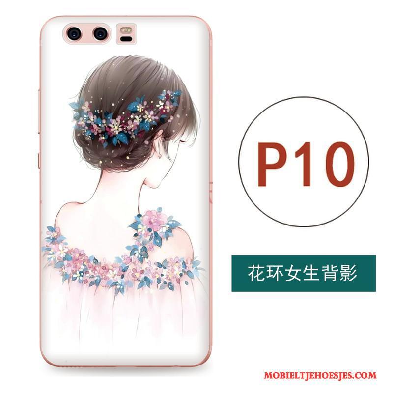 Huawei P10 Hoesje Chinese Stijl Scheppend Reliëf Hoes Kunst Hanger Siliconen