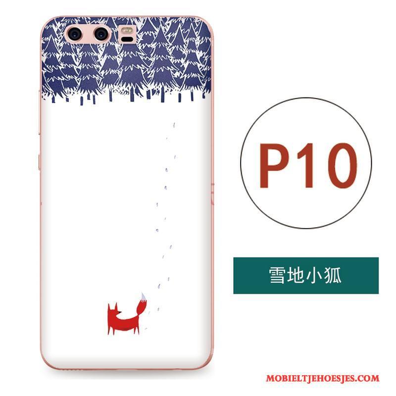Huawei P10 Hoesje Chinese Stijl Scheppend Reliëf Hoes Kunst Hanger Siliconen