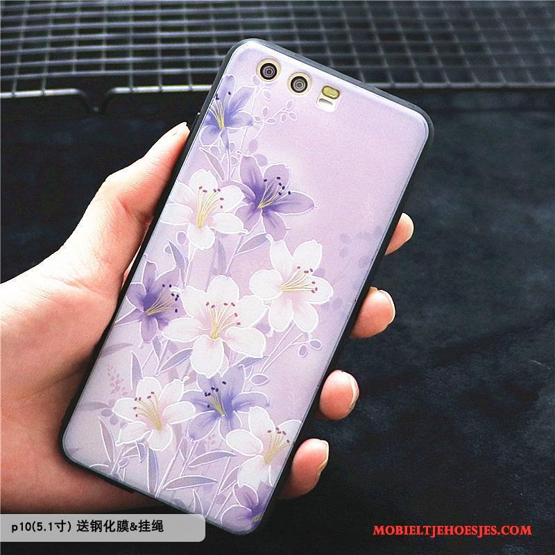 Huawei P10 Hoesje Kleur Bescherming Bloemen Scheppend Hoes Mobiele Telefoon Trend