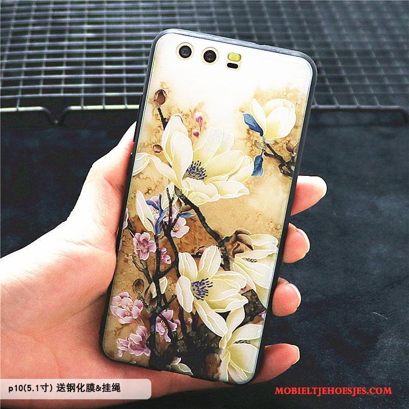 Huawei P10 Hoesje Kleur Bescherming Bloemen Scheppend Hoes Mobiele Telefoon Trend