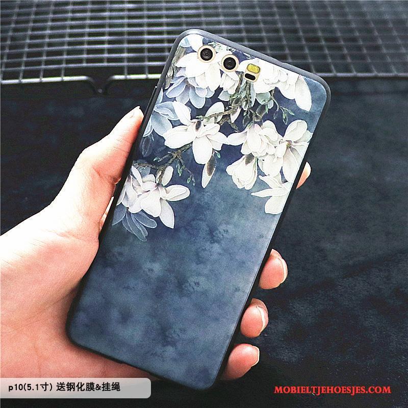 Huawei P10 Hoesje Kleur Bescherming Bloemen Scheppend Hoes Mobiele Telefoon Trend