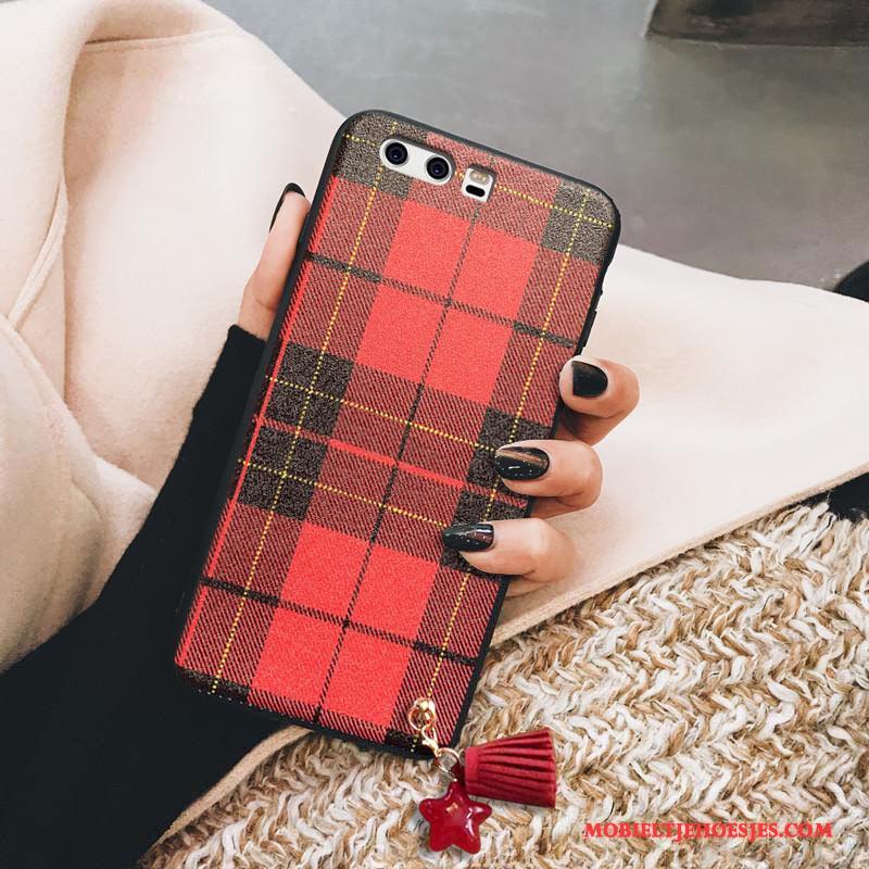 Huawei P10 Hoesje Persoonlijk All Inclusive Rood Trend Trendy Merk Vintage Scheppend