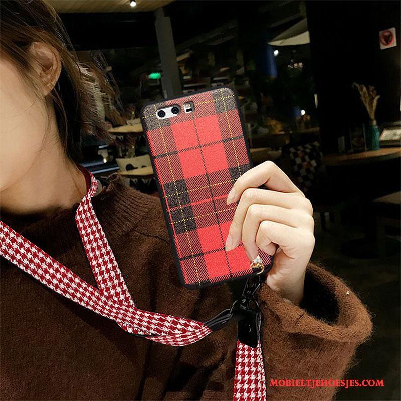 Huawei P10 Hoesje Persoonlijk All Inclusive Rood Trend Trendy Merk Vintage Scheppend