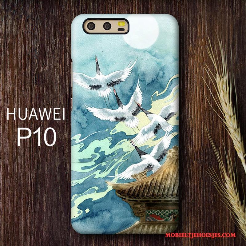 Huawei P10 Hoesje Scheppend Geel Anti-fall Telefoon Kraan Persoonlijk