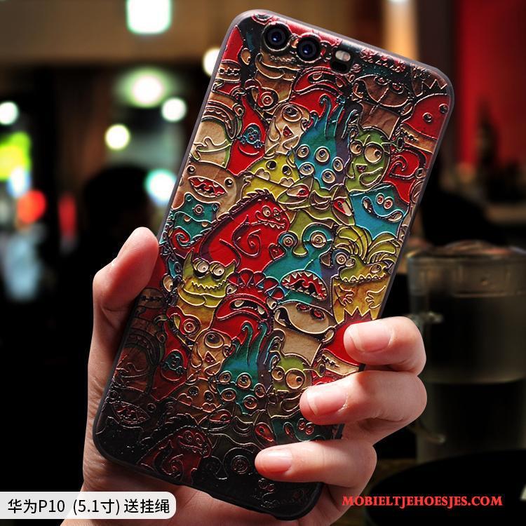 Huawei P10 Hoesje Telefoon Scheppend Persoonlijk Kleur Trend Mooie Spotprent