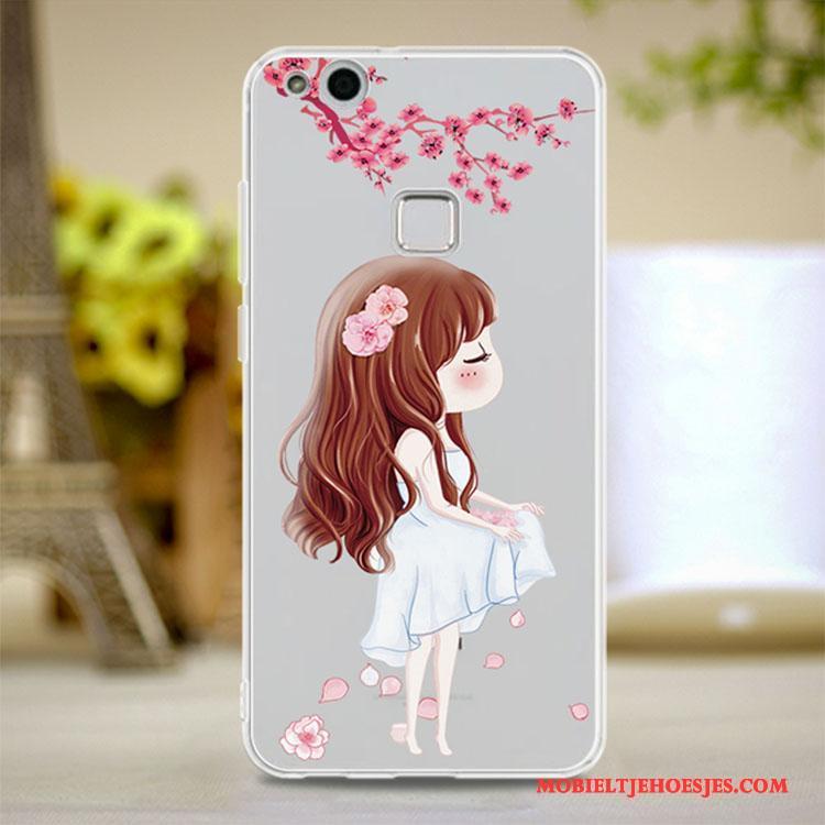 Huawei P10 Lite Zacht Jeugd Doorzichtig Hoesje Roze Bescherming Telefoon