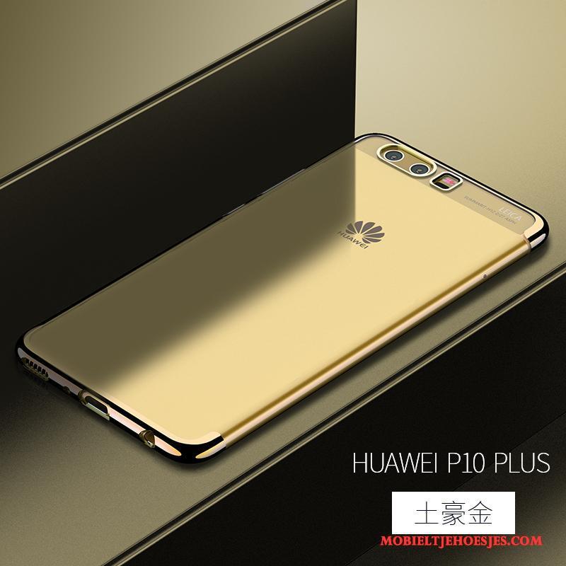 Huawei P10 Plus Anti-fall Groen Scheppend Hoes Doorzichtig Bescherming Hoesje Telefoon