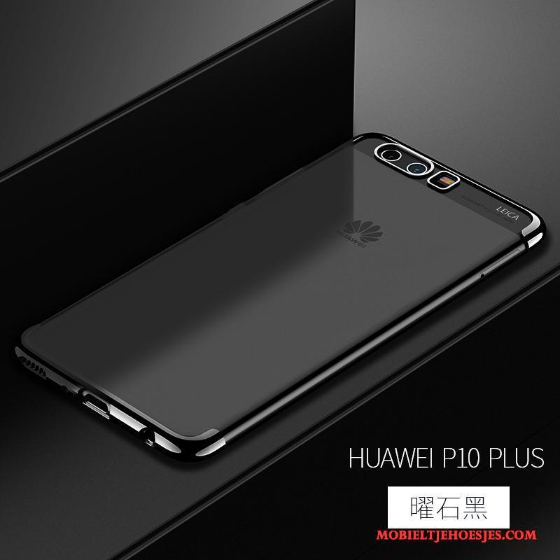 Huawei P10 Plus Anti-fall Groen Scheppend Hoes Doorzichtig Bescherming Hoesje Telefoon