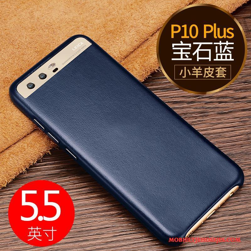 Huawei P10 Plus Bescherming Anti-fall Hoesje Telefoon Trend Leren Etui Roze Hoge Kwaliteit