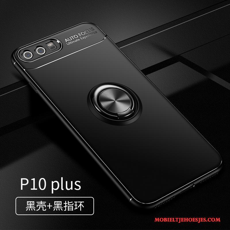 Huawei P10 Plus Bescherming Zacht Hoesje Siliconen Anti-fall Zwart All Inclusive