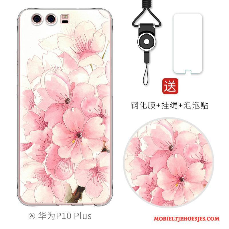 Huawei P10 Plus Hoesje Anti-fall Spotprent Bescherming Mooie Zacht Hoes Persoonlijk