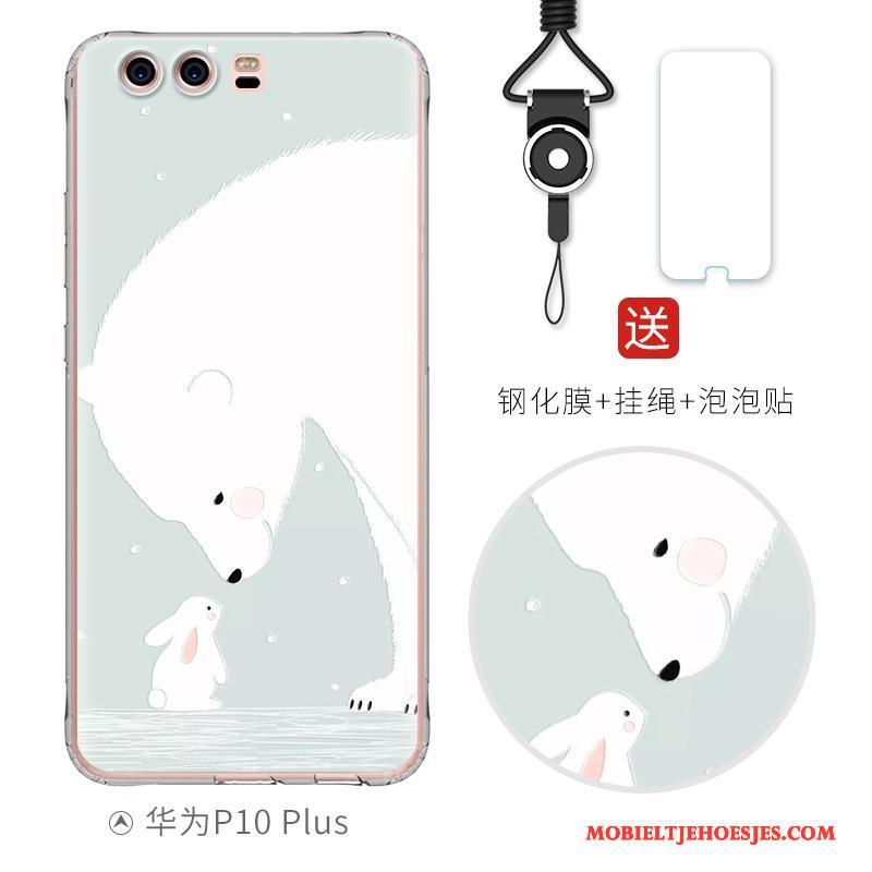 Huawei P10 Plus Hoesje Anti-fall Spotprent Bescherming Mooie Zacht Hoes Persoonlijk
