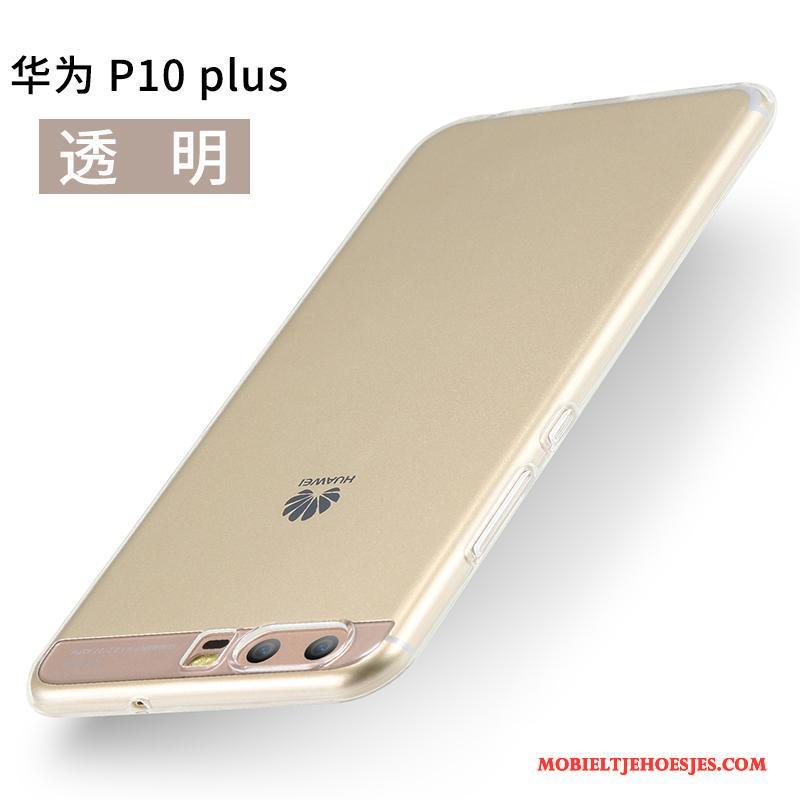 Huawei P10 Plus Hoesje Hoes Persoonlijk Siliconen All Inclusive Doorzichtig Blauw Scheppend