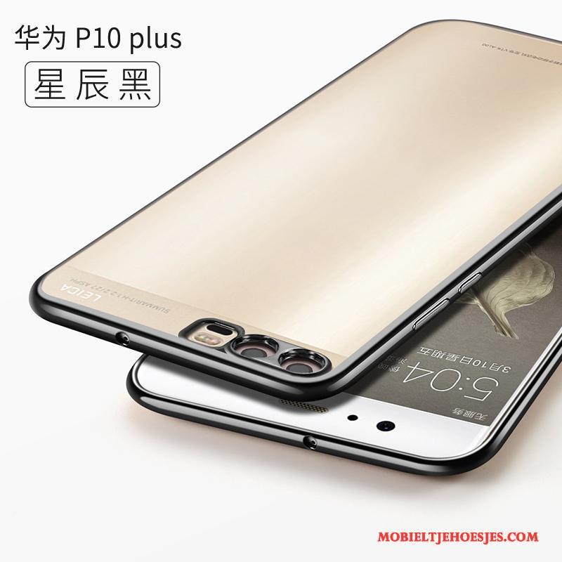 Huawei P10 Plus Hoesje Hoes Persoonlijk Siliconen All Inclusive Doorzichtig Blauw Scheppend