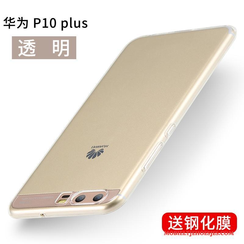 Huawei P10 Plus Hoesje Hoes Persoonlijk Siliconen All Inclusive Doorzichtig Blauw Scheppend