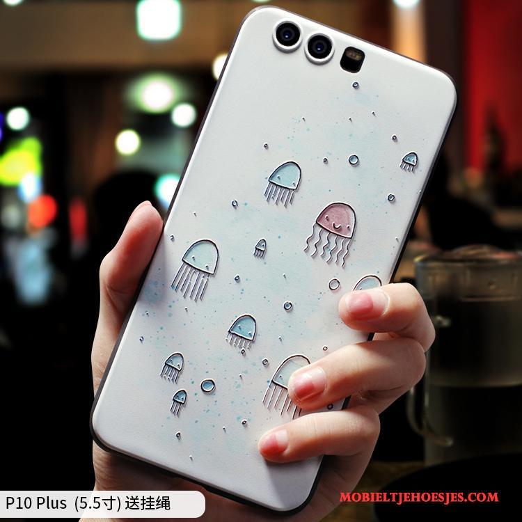 Huawei P10 Plus Hoesje Kunst Eenvoudige All Inclusive Siliconen Licht Dun Persoonlijk
