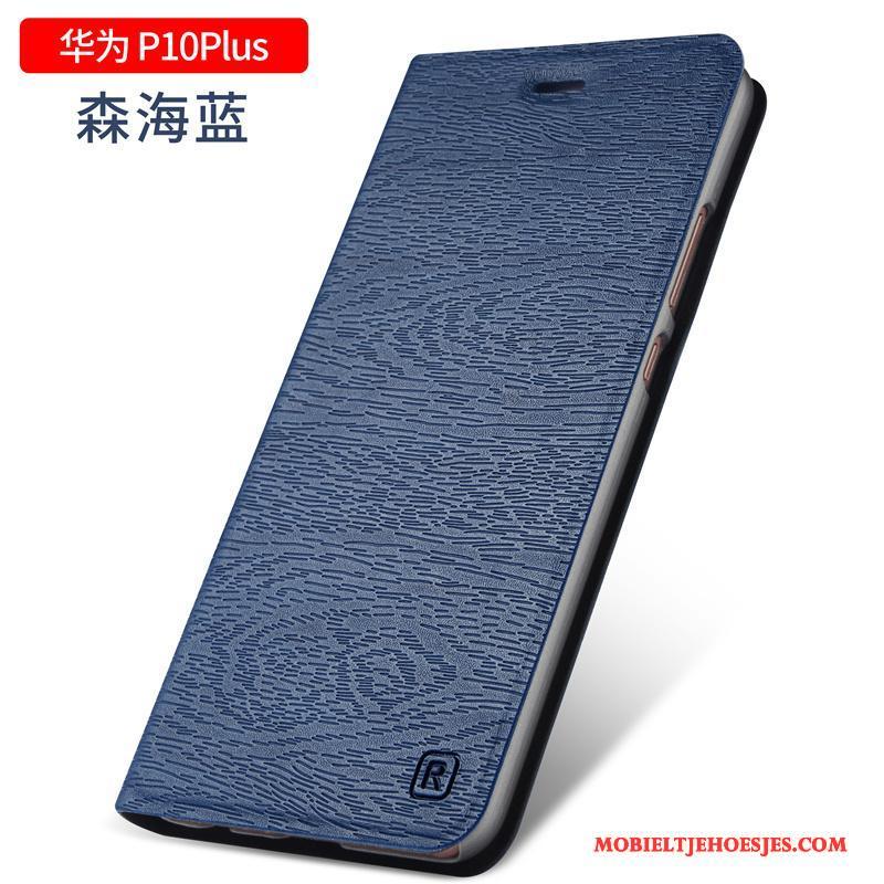 Huawei P10 Plus Leren Etui Clamshell Anti-fall Hoes Mobiele Telefoon Hoesje Telefoon Bescherming