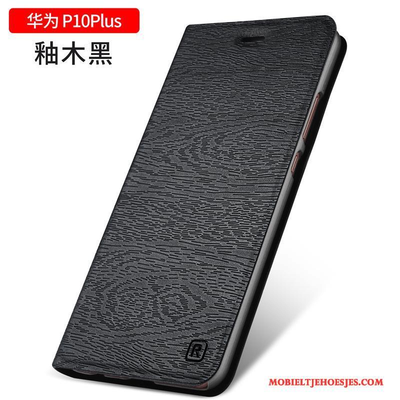 Huawei P10 Plus Leren Etui Clamshell Anti-fall Hoes Mobiele Telefoon Hoesje Telefoon Bescherming