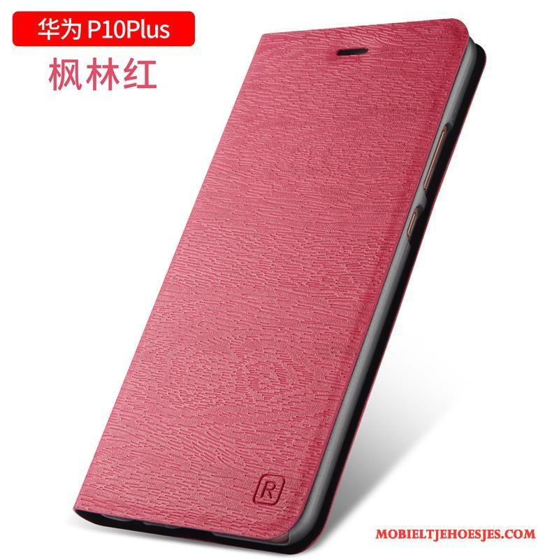 Huawei P10 Plus Leren Etui Clamshell Anti-fall Hoes Mobiele Telefoon Hoesje Telefoon Bescherming