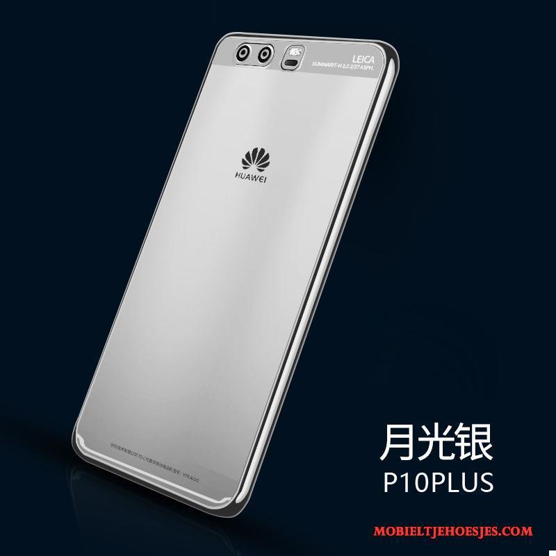 Huawei P10 Plus Scheppend Zacht Dun Trend Hoesje Telefoon Anti-fall Groen