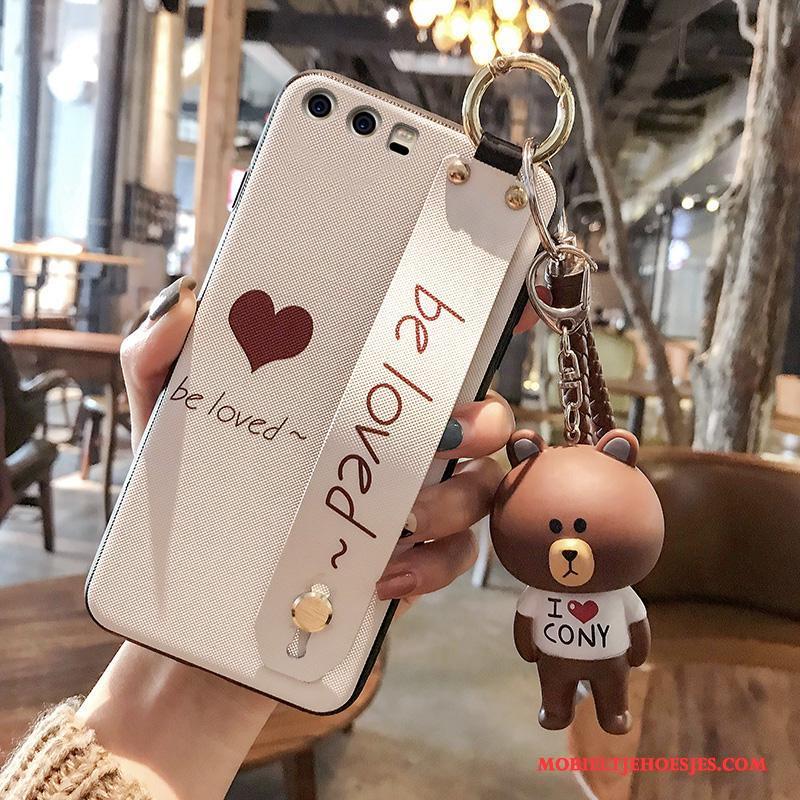 Huawei P10 Plus Wit Siliconen Persoonlijk Liefde Scheppend Hoesje Telefoon Schrobben