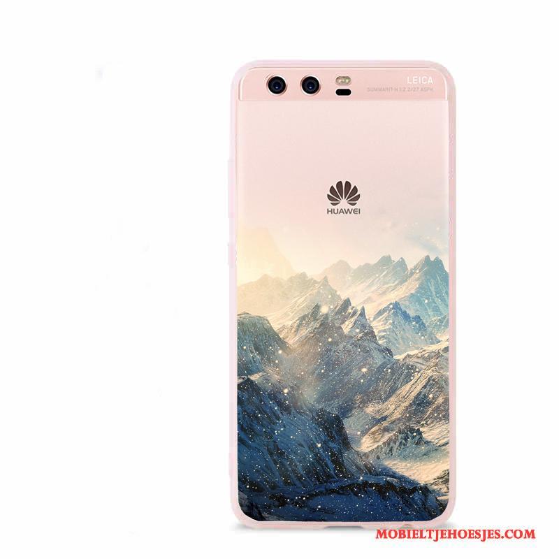 Huawei P10 Scheppend Bescherming Mobiele Telefoon Hoes Zacht Siliconen Hoesje