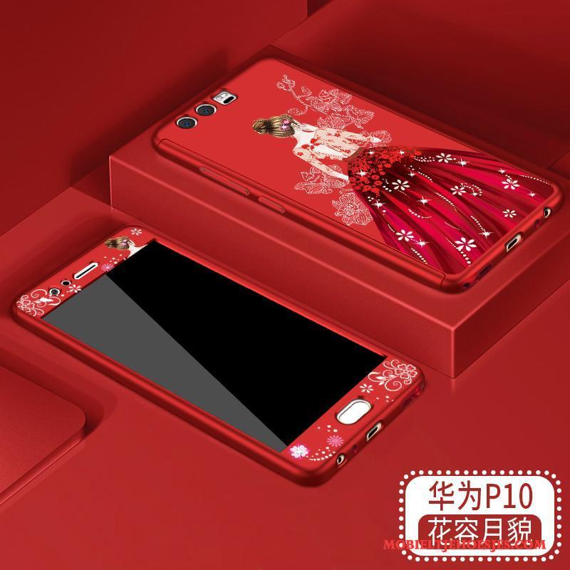 Huawei P10 Schrobben Hoesje Rood Scheppend All Inclusive Anti-fall Trendy Merk