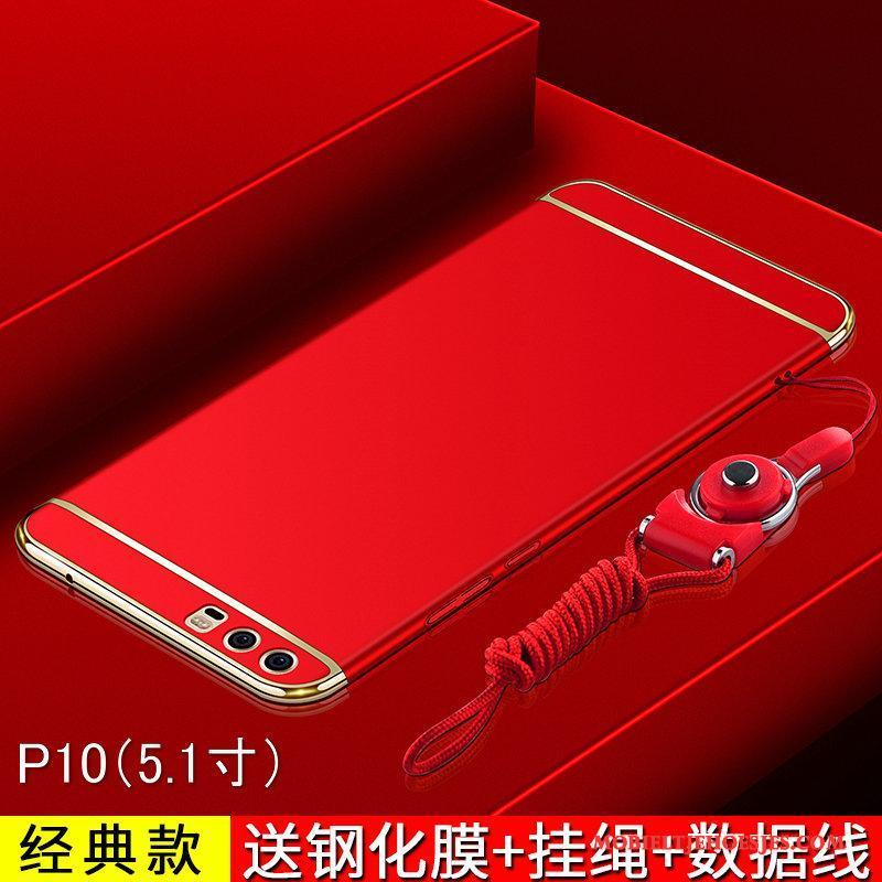 Huawei P10 Schrobben Hoesje Telefoon Trend All Inclusive Rood Bescherming Mobiele Telefoon