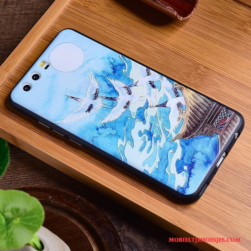 Huawei P10 Trendy Merk Scheppend Chinese Stijl Vintage Kunst Hoesje Telefoon Persoonlijk